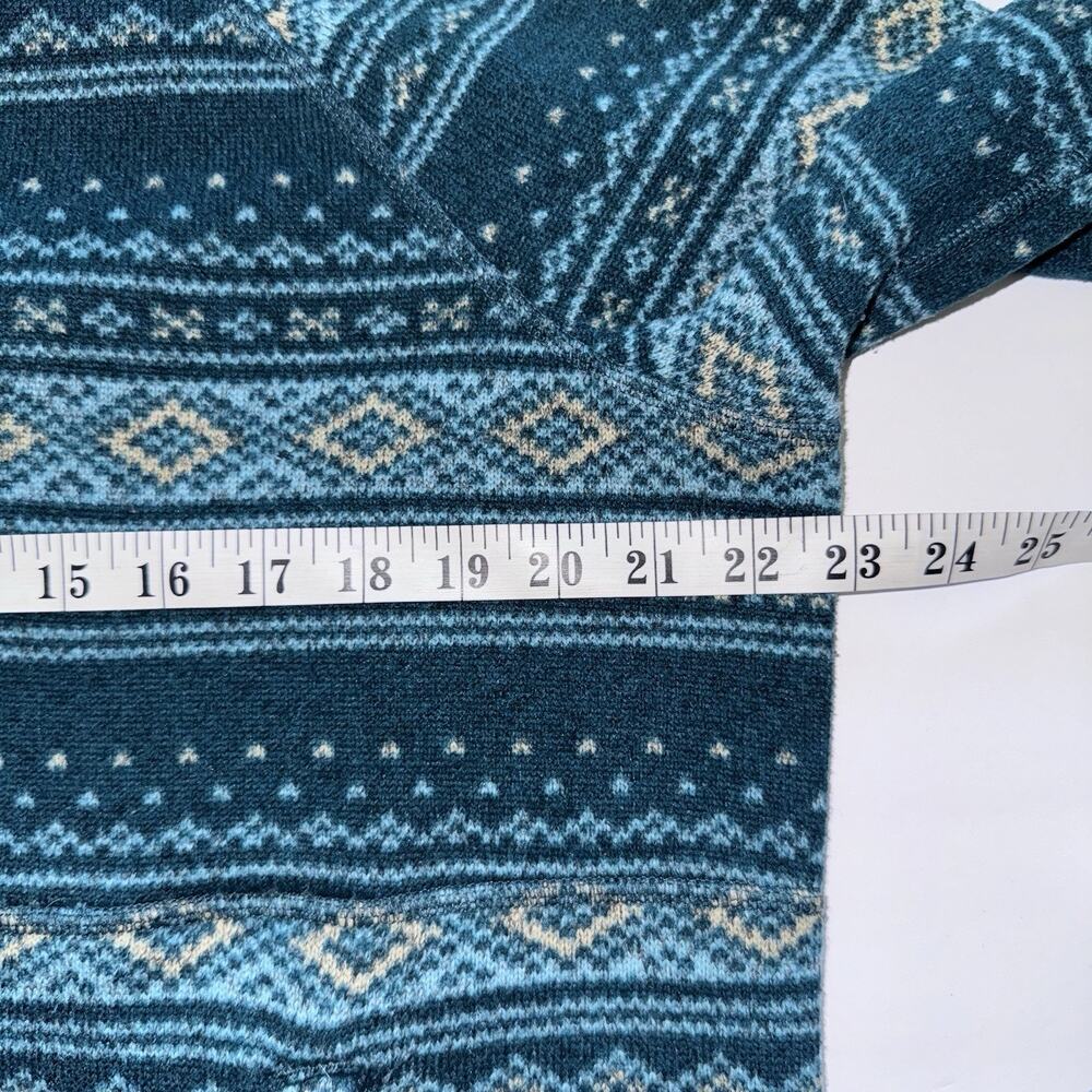 The North Face Printed Crescent Pullover Hooded Sweater Womens Fair Isle Sz XL - Picture 5 of 6